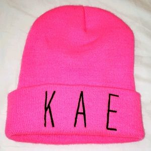 Pink beanie
